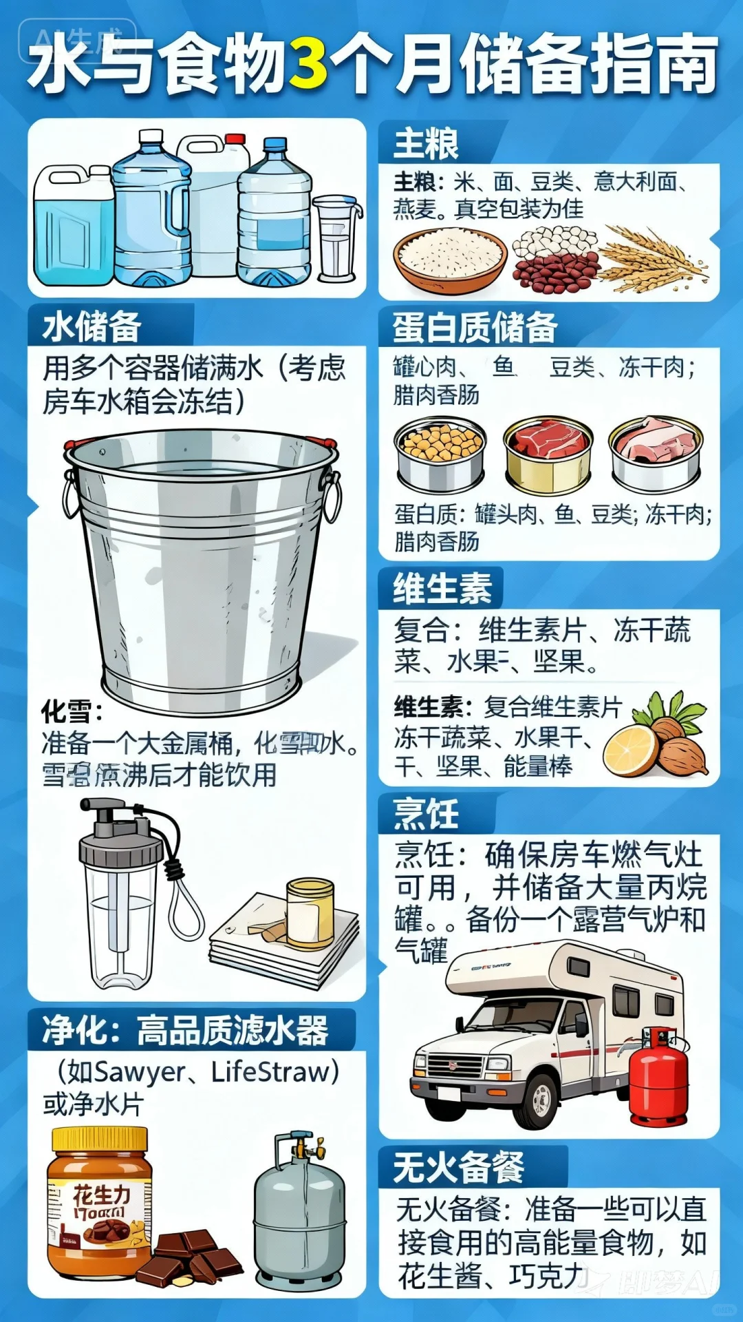 两人极寒暴雪末世房车生存1-温饱与能源