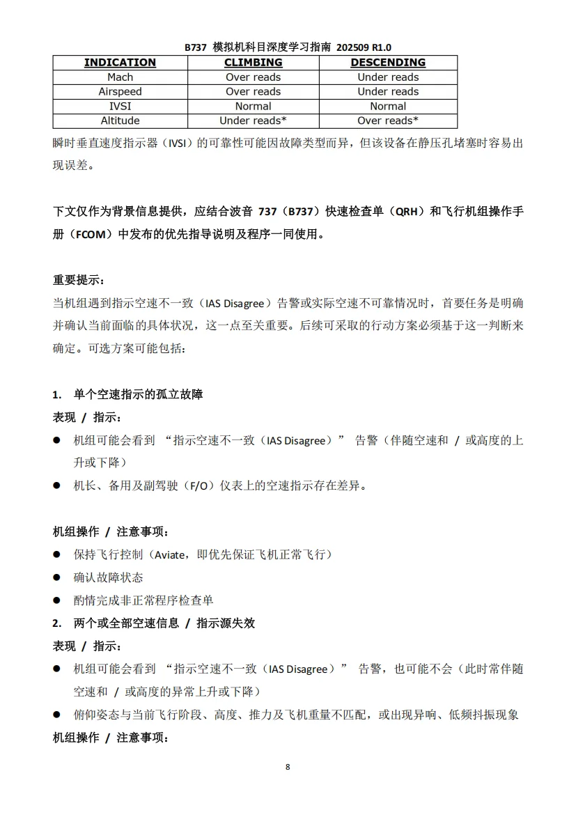 《波音B737 深度学习指南》R1.2纸质版