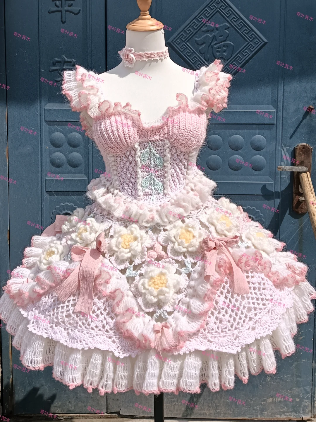 原创芍药花朵钩织套装视频教程➕图解来啦