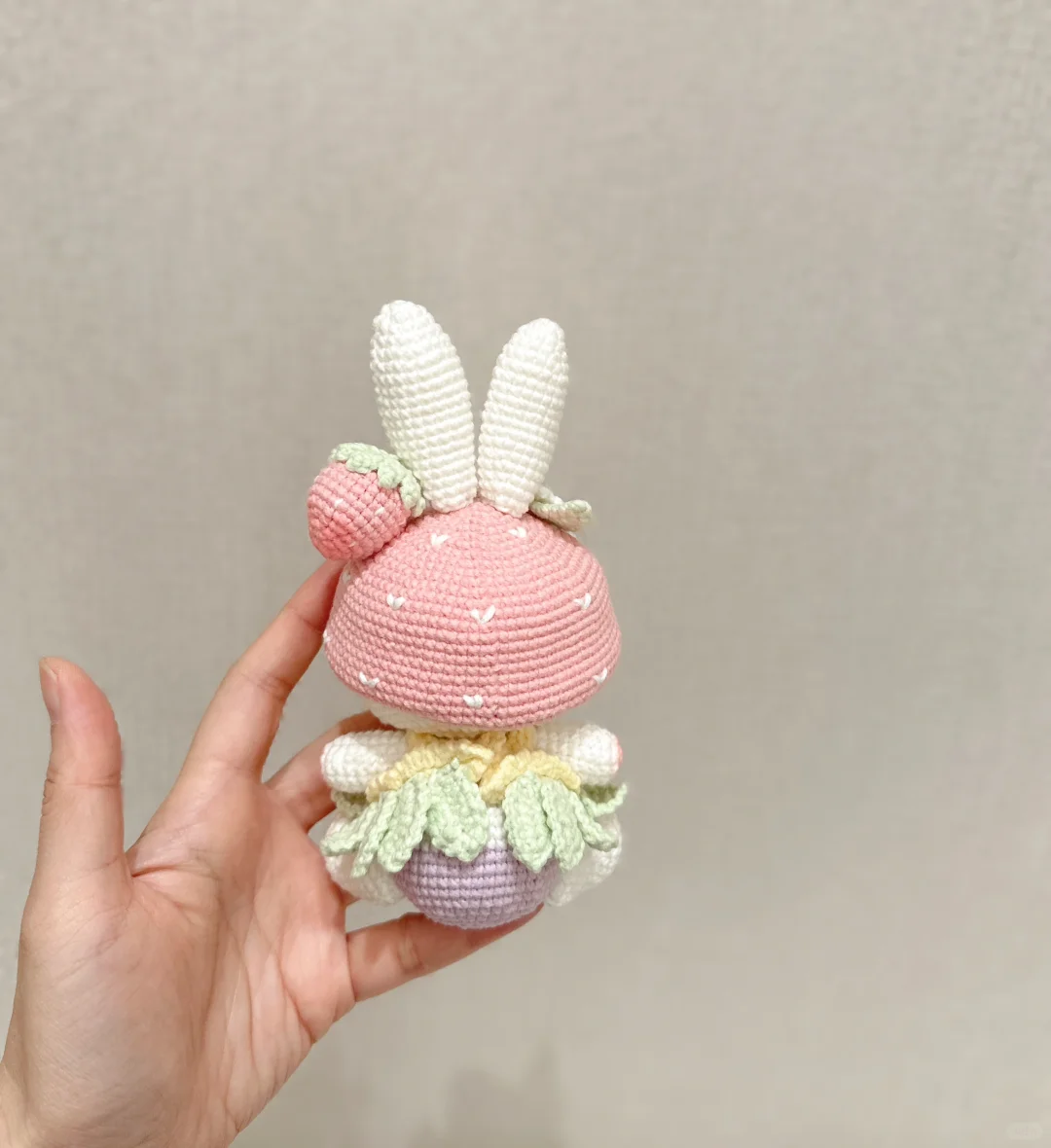 草莓兔钩织/附图解