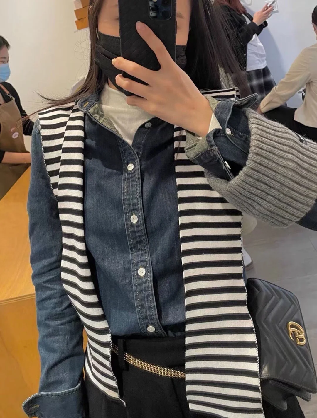 25秋冬新款现货｜FK经典洗水色修身牛仔衬衫