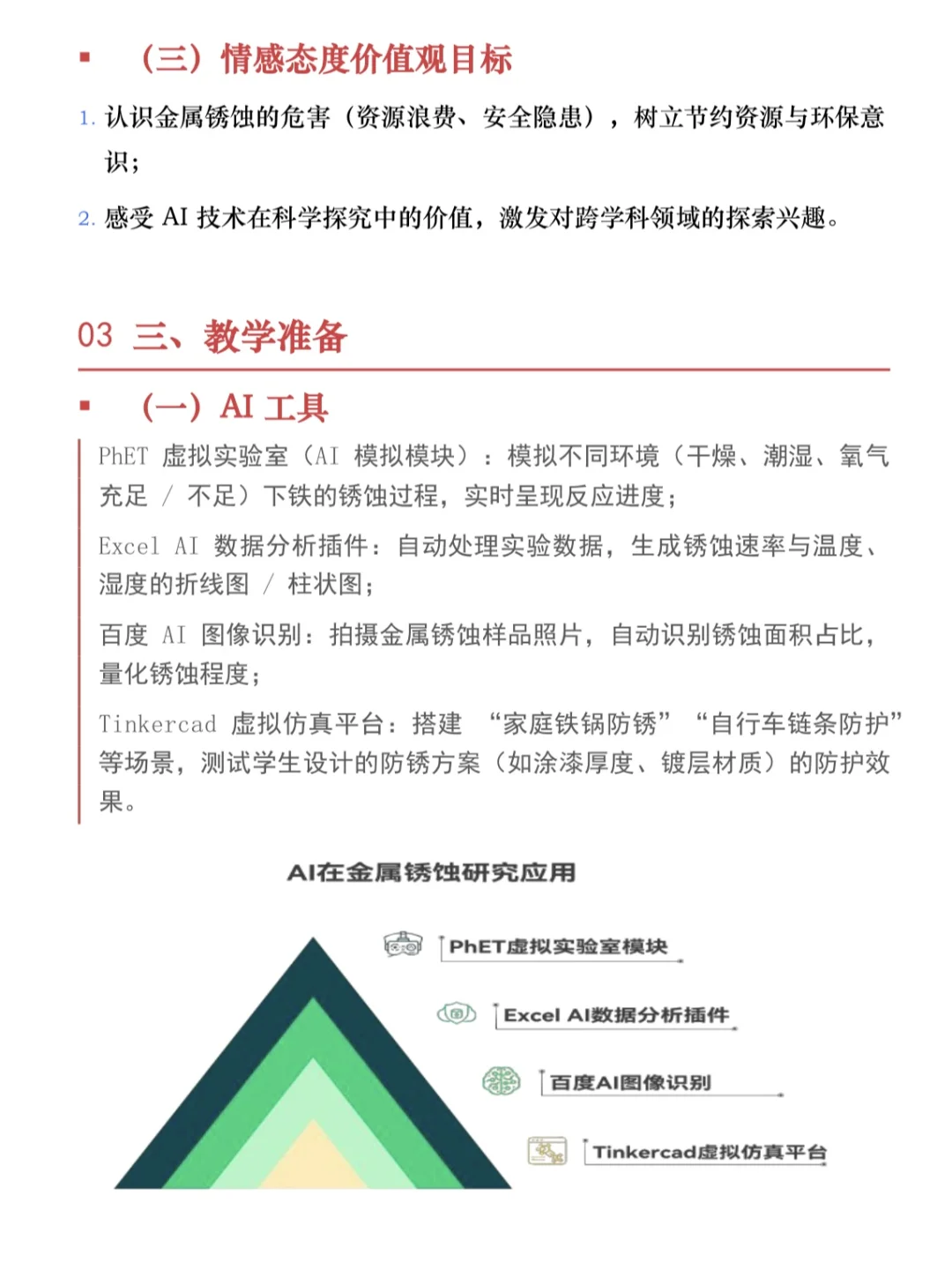 化学跨学科AI 赋能教学案例?金属锈蚀