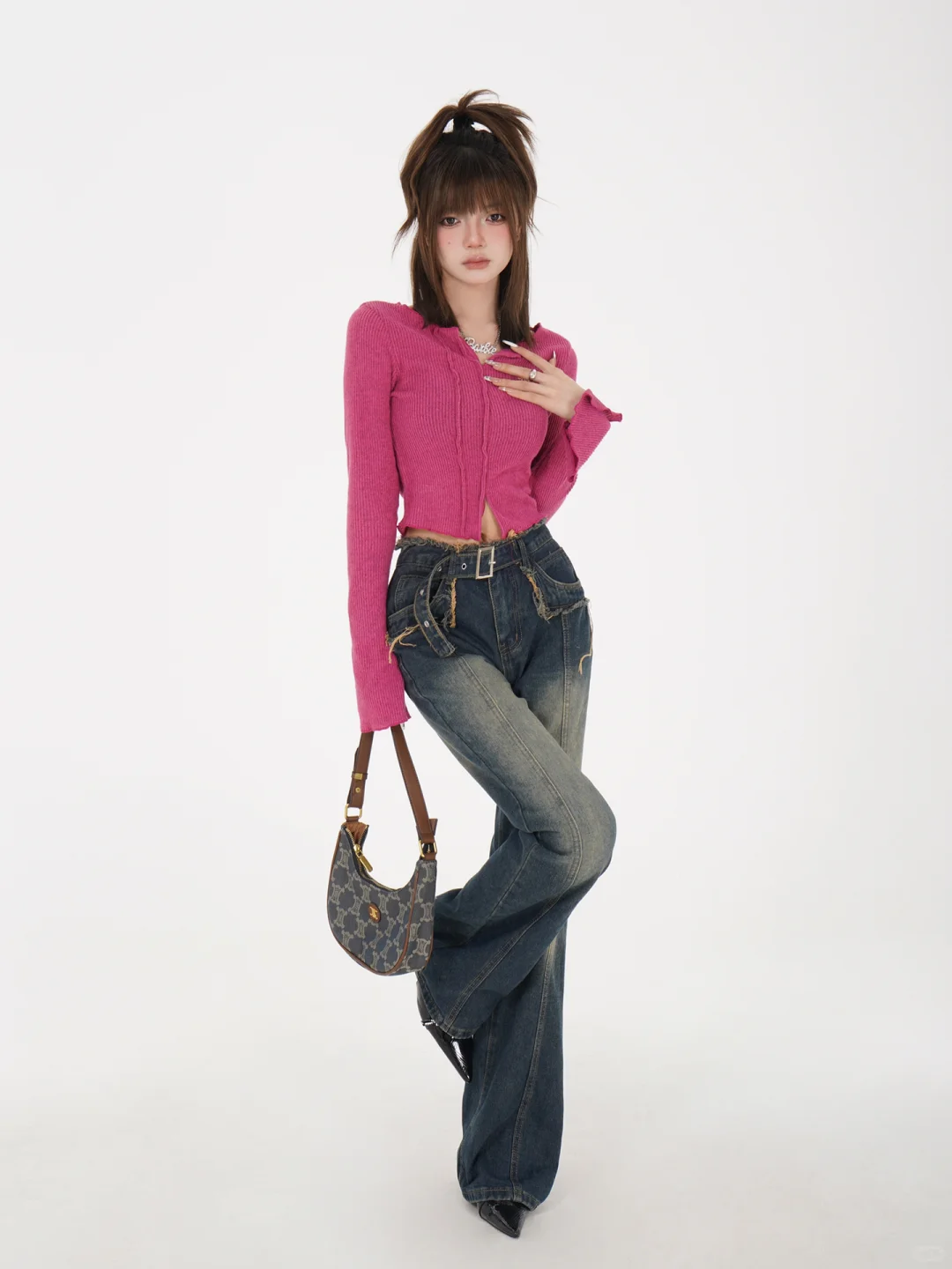 哇塞！是一眼心动?的韩系辣妹上衣