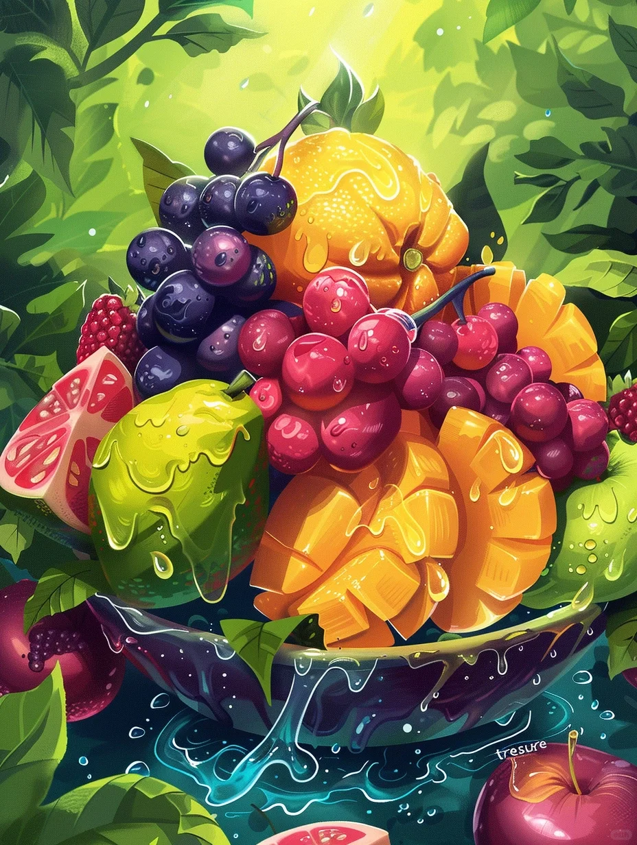 水果季宣传插画