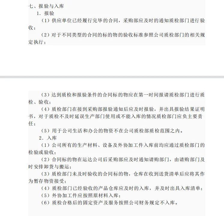 这采购流程管理制度，做的太好了