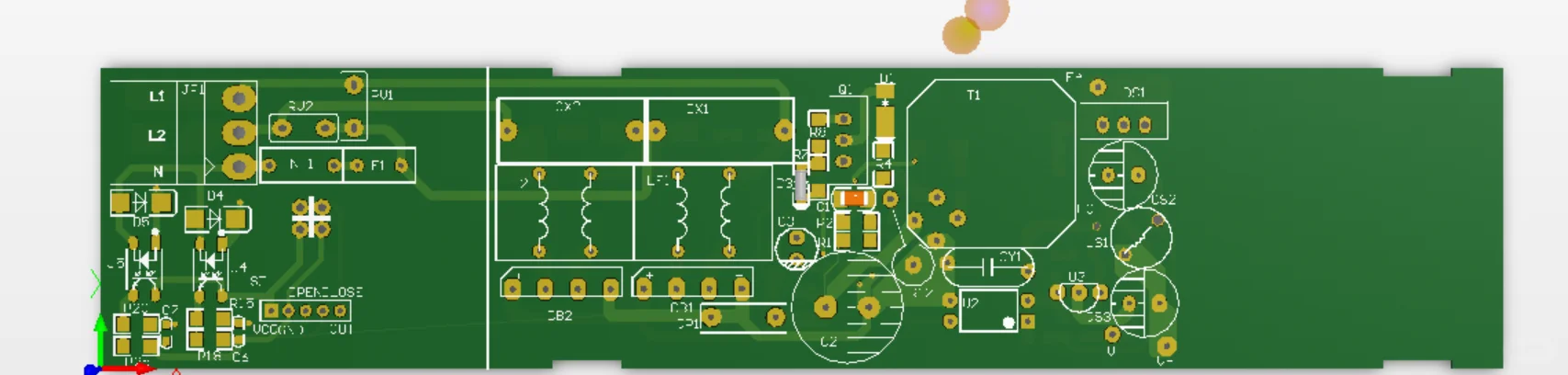220V电机驱动电源带正反转检测（AD绘制）