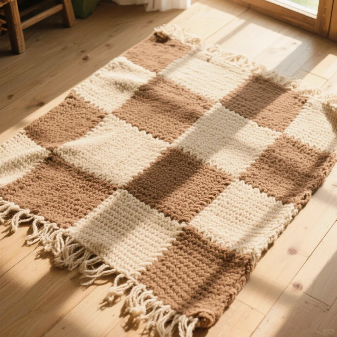 救命！粗羊毛线编织毛毯的快乐谁懂啊?