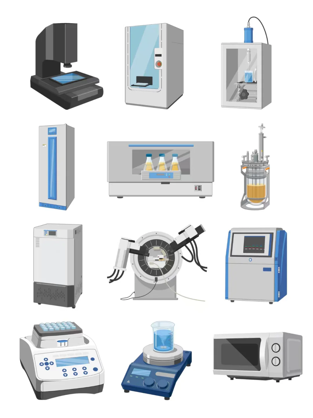 告别画图焦虑！这套实验仪器素材库太顶了！