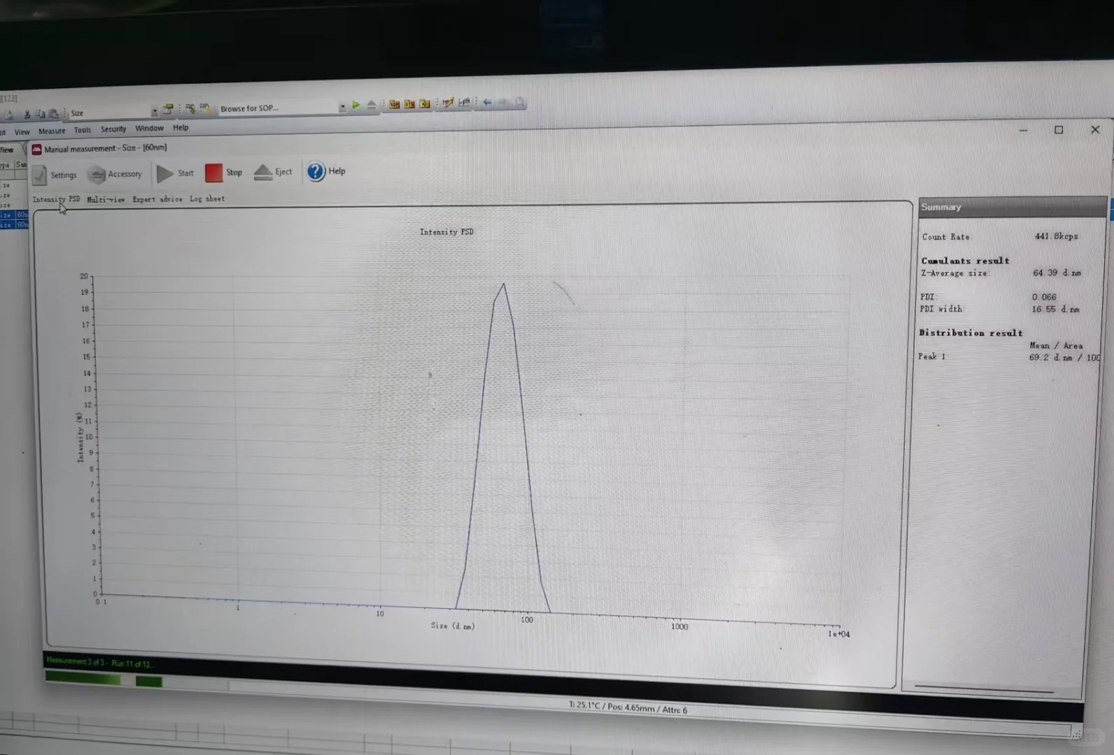 捡漏!马尔文Nano-ZS粒度电位仪 标准品测过
