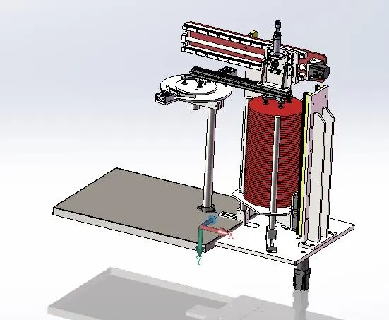双工位圆板自动送料机-伺服顶升-吸盘取放料
