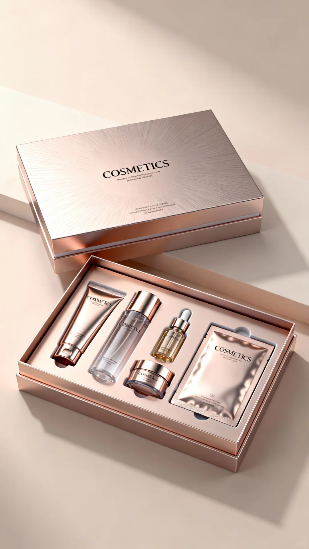 这款玫瑰护肤品礼盒，太美了！