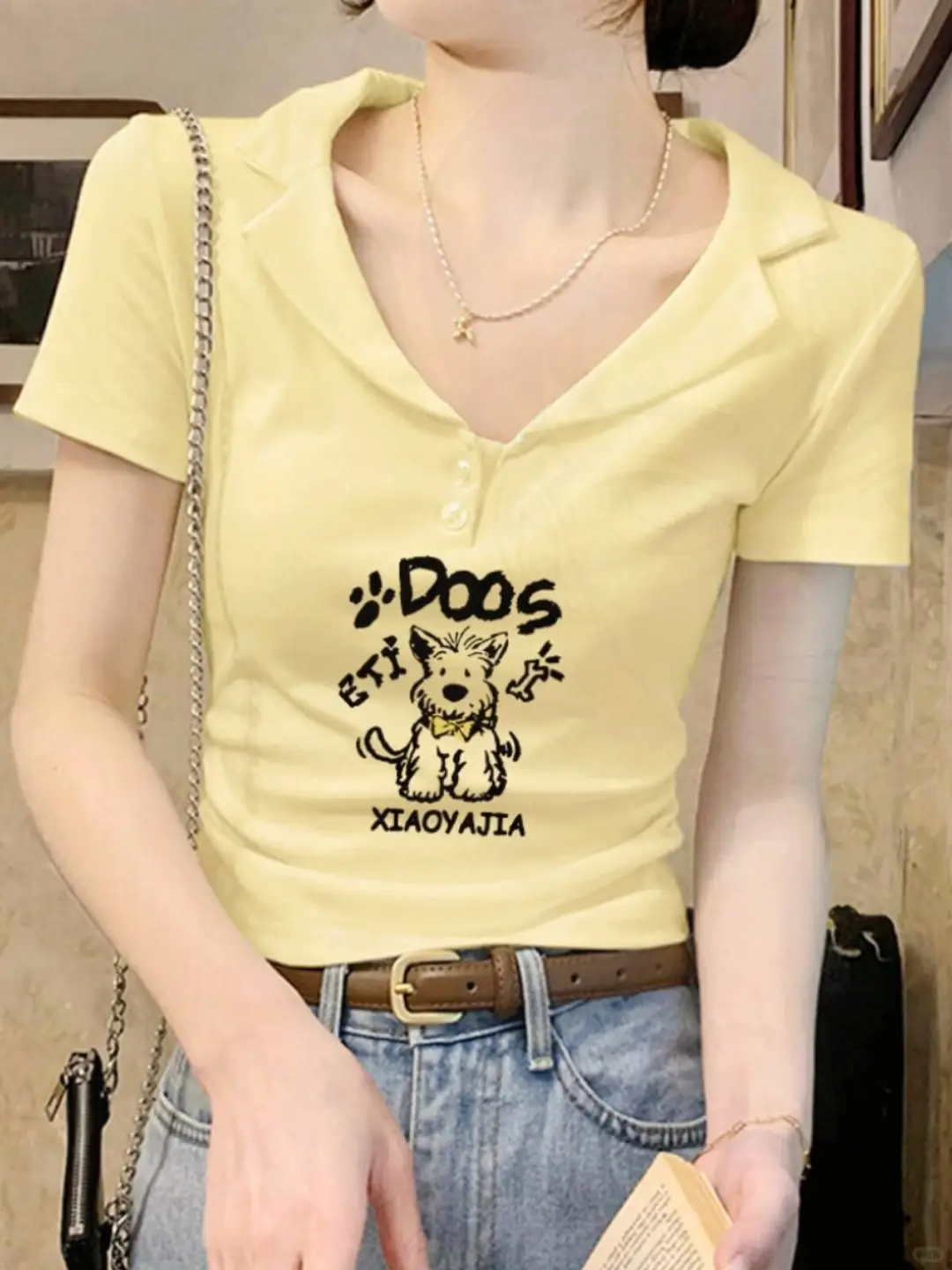 ?仙气穿搭～正肩+收腰T恤，时尚又修身?