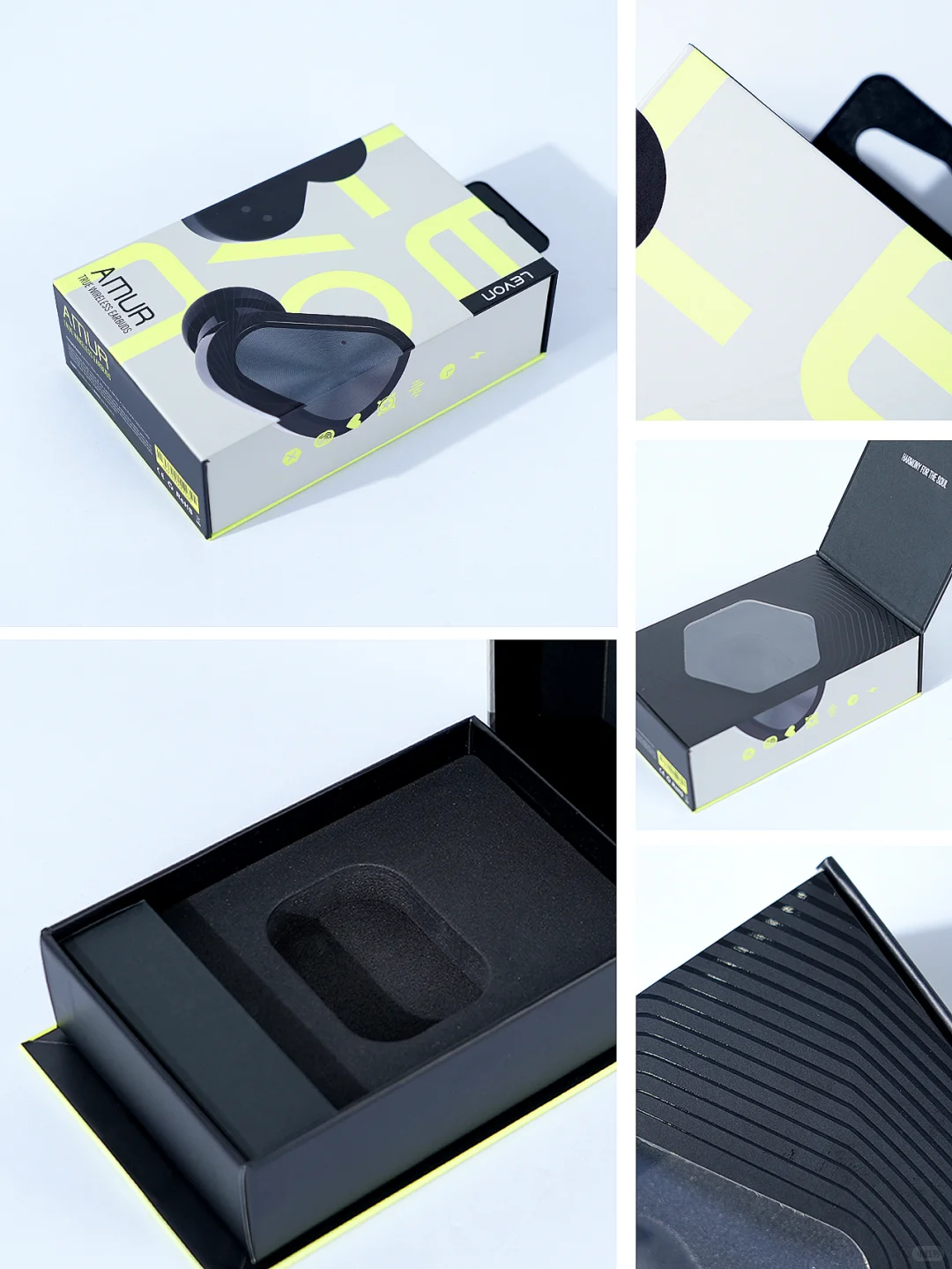 这耳机礼盒把科技感玩明白了~3C数码包装盒