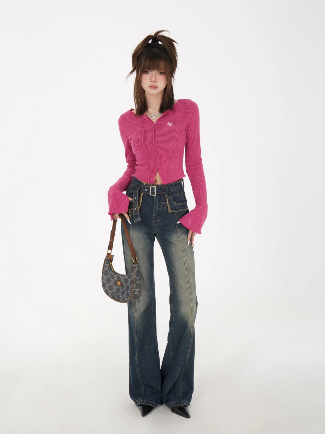 哇塞！是一眼心动?的韩系辣妹上衣