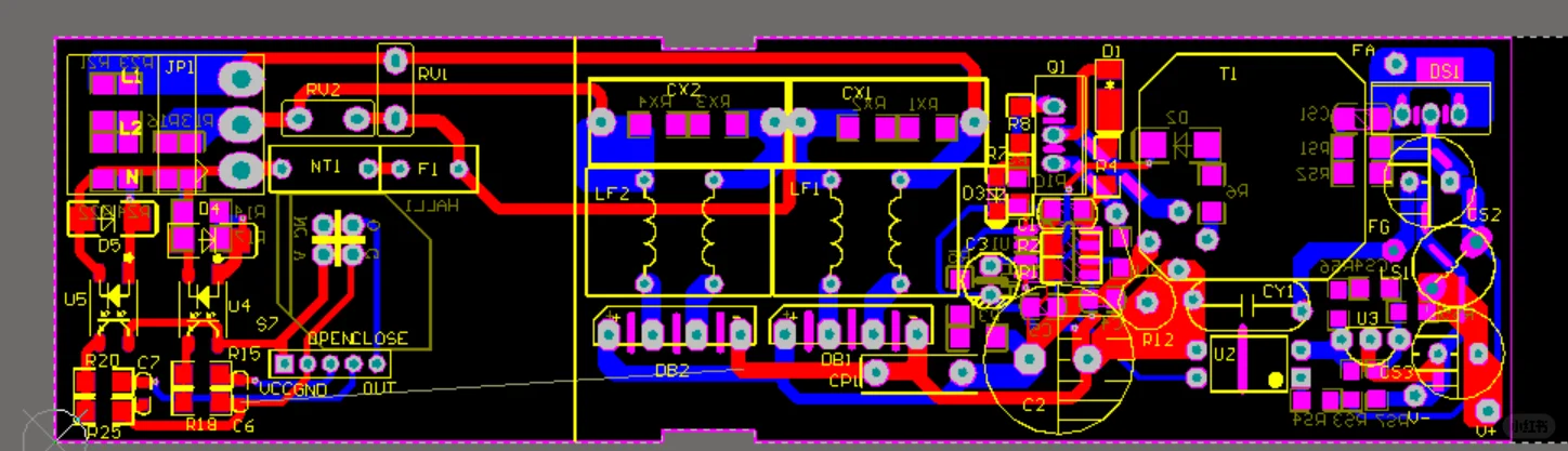 220V电机驱动电源带正反转检测（AD绘制）