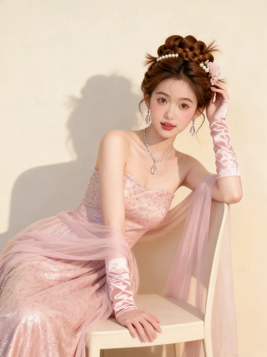 谁懂！柔粉系宫廷写真，甜到心巴上了?