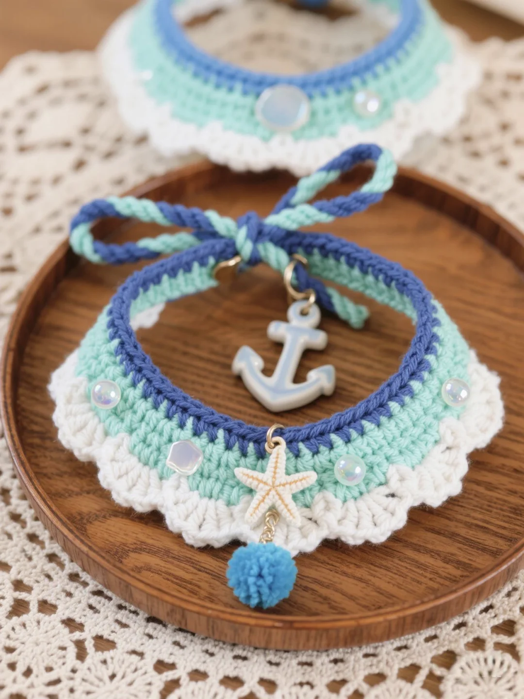 每天一个设计—宠物项圈钩织系列