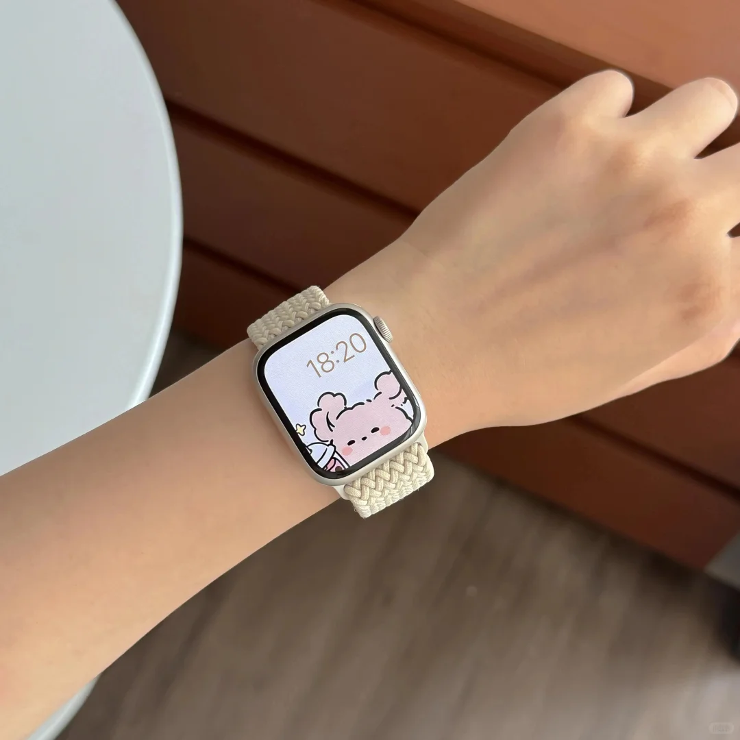 星光色尼龙编织带点亮iWatch?