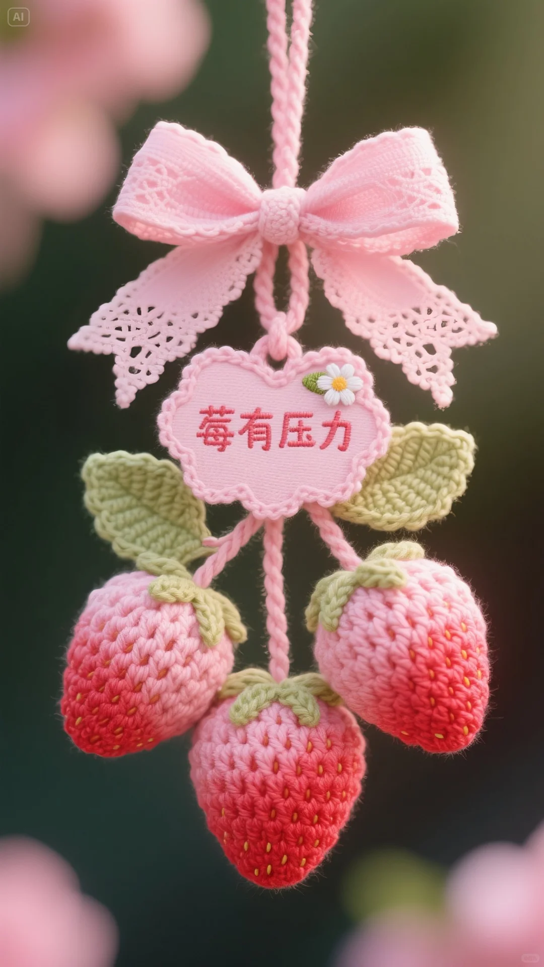 小小的钩织挂件，满满的爱！