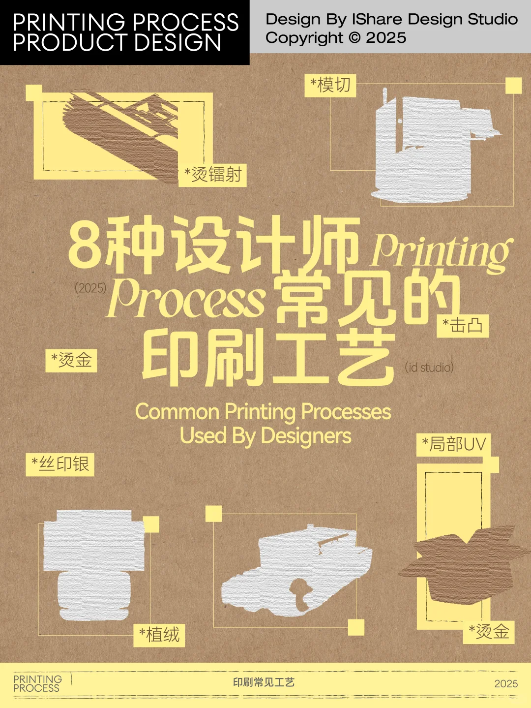 分享｜8种常见的设计印刷工艺！