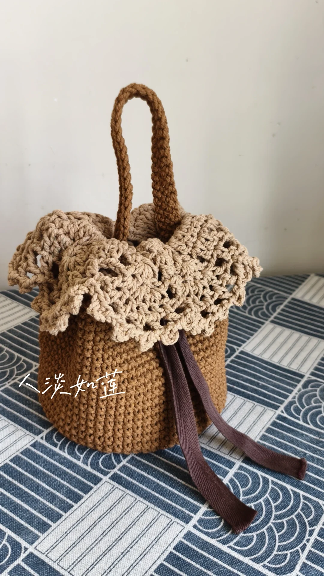 钩编蕾丝小篮子(更新!含图解)