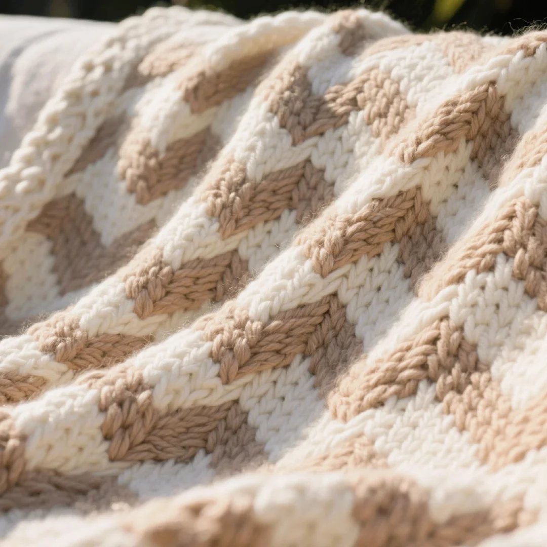 救命！粗羊毛线编织毛毯的快乐谁懂啊?