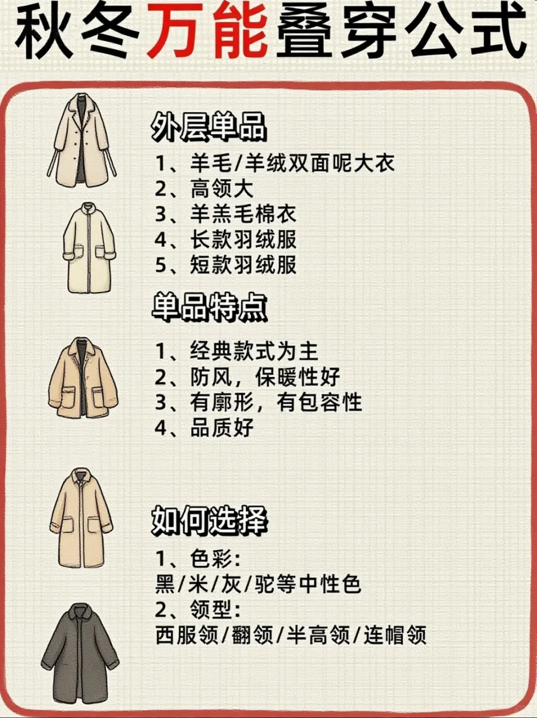 降温啦!这些叠穿小技巧让你暖暖美美过秋冬