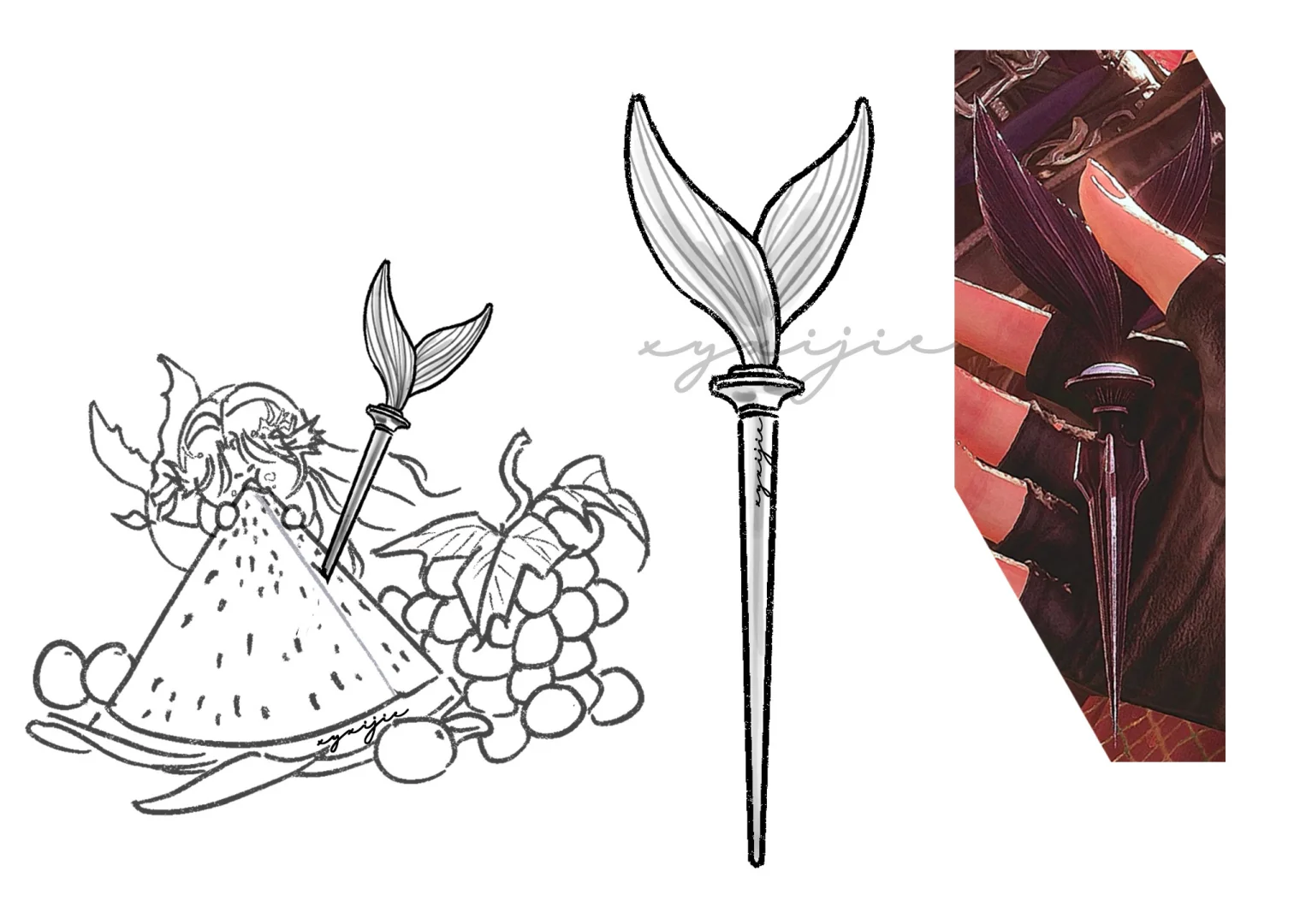 小鱼武器·不锈钢餐具4件套之——水果叉?