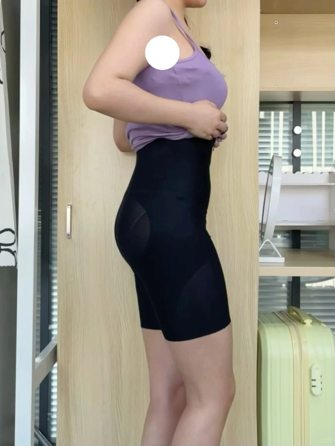 姐妹们！！穿skims裙听劝左右对比！！