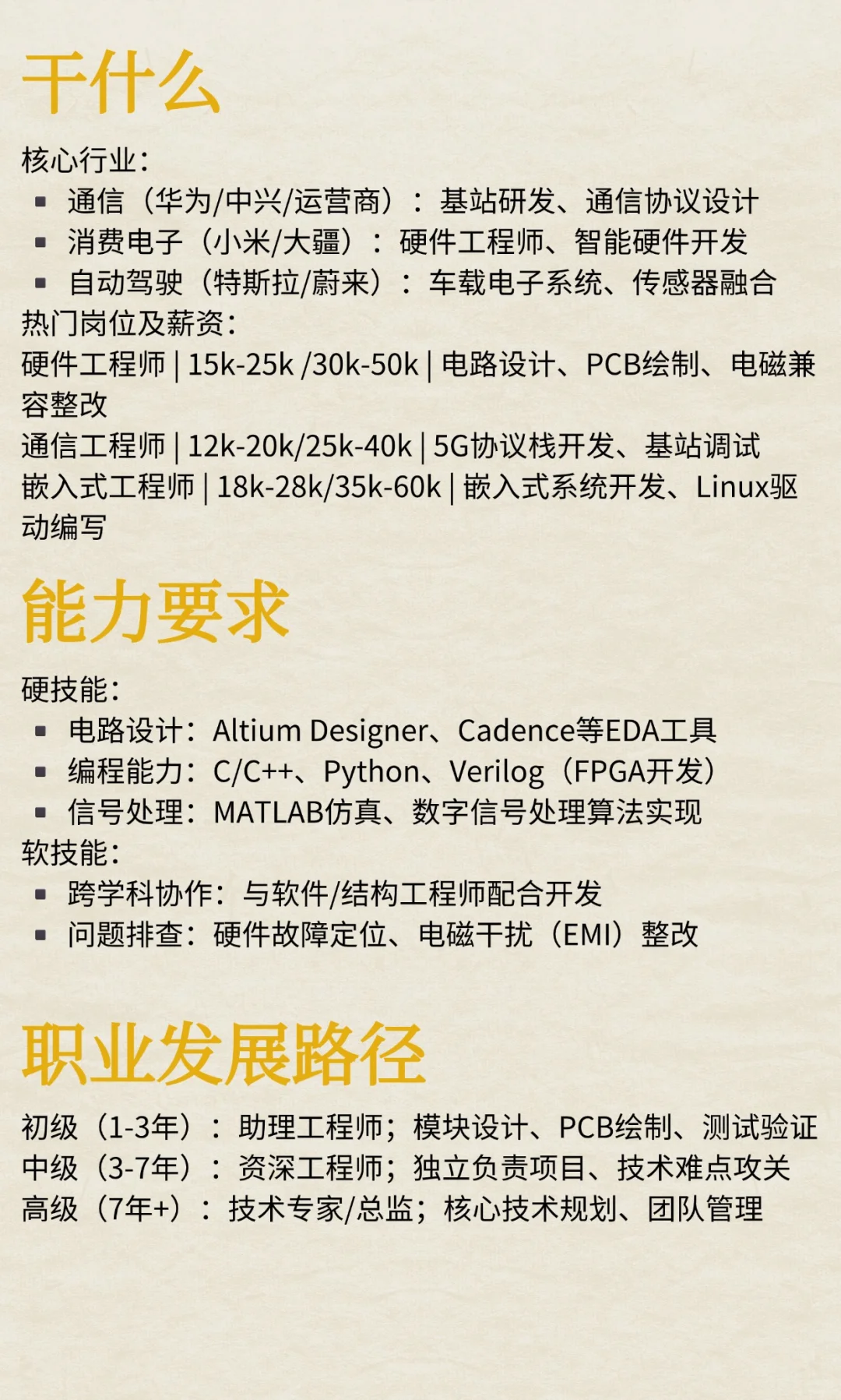 电子信息工程不止是 “修电路”