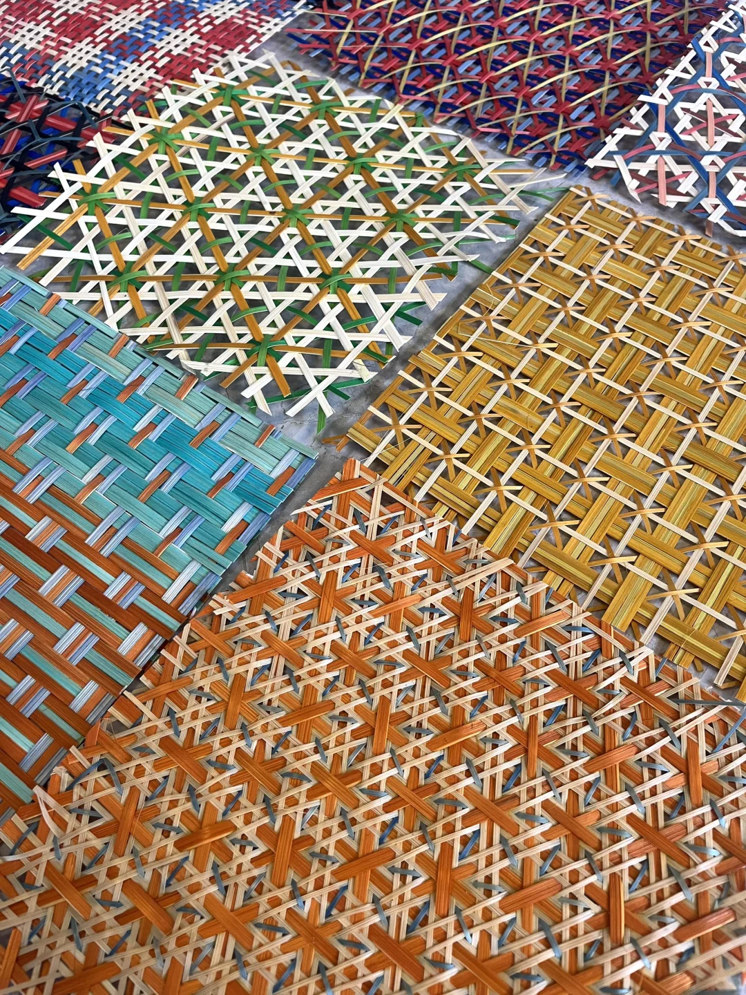 客定竹编平面样品