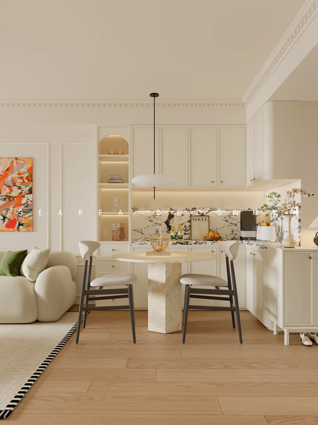 上海老房改造！60㎡2房1厅法式风巨好看~