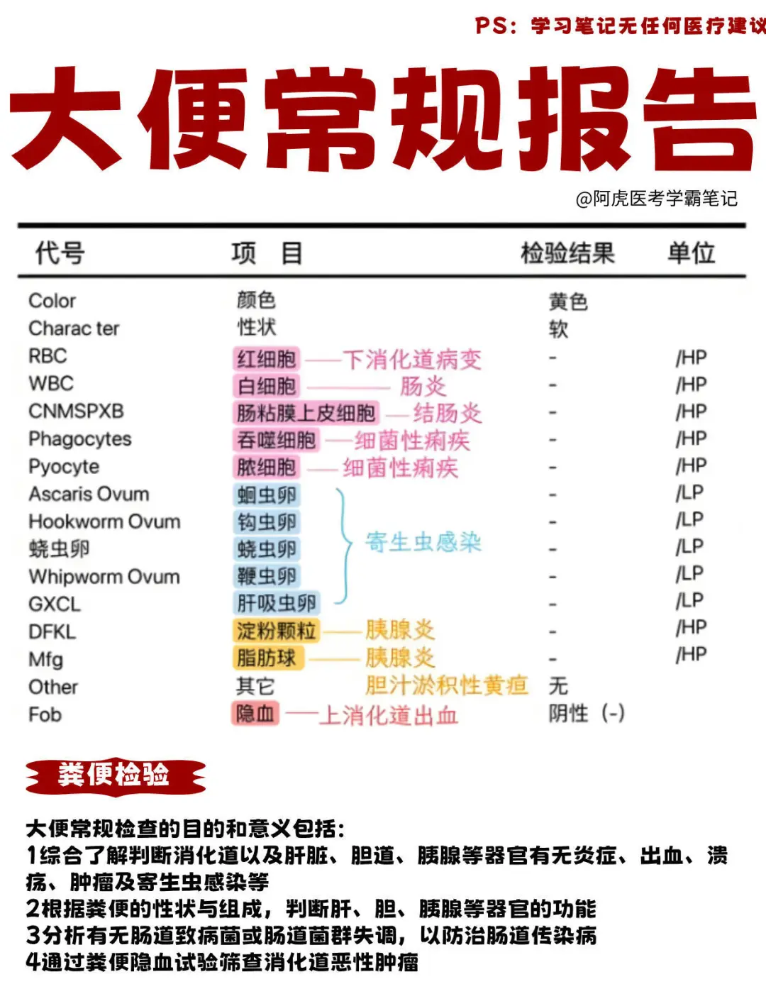 如何看懂医院的常规检查报告