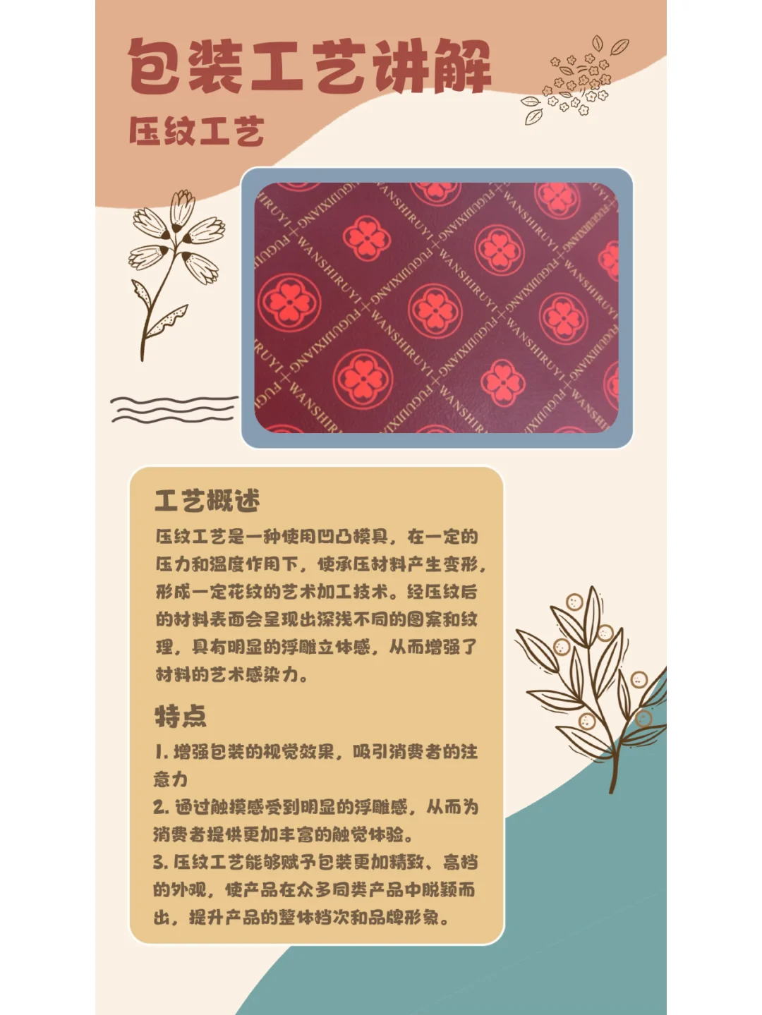 包装工艺分享｜压纹工艺