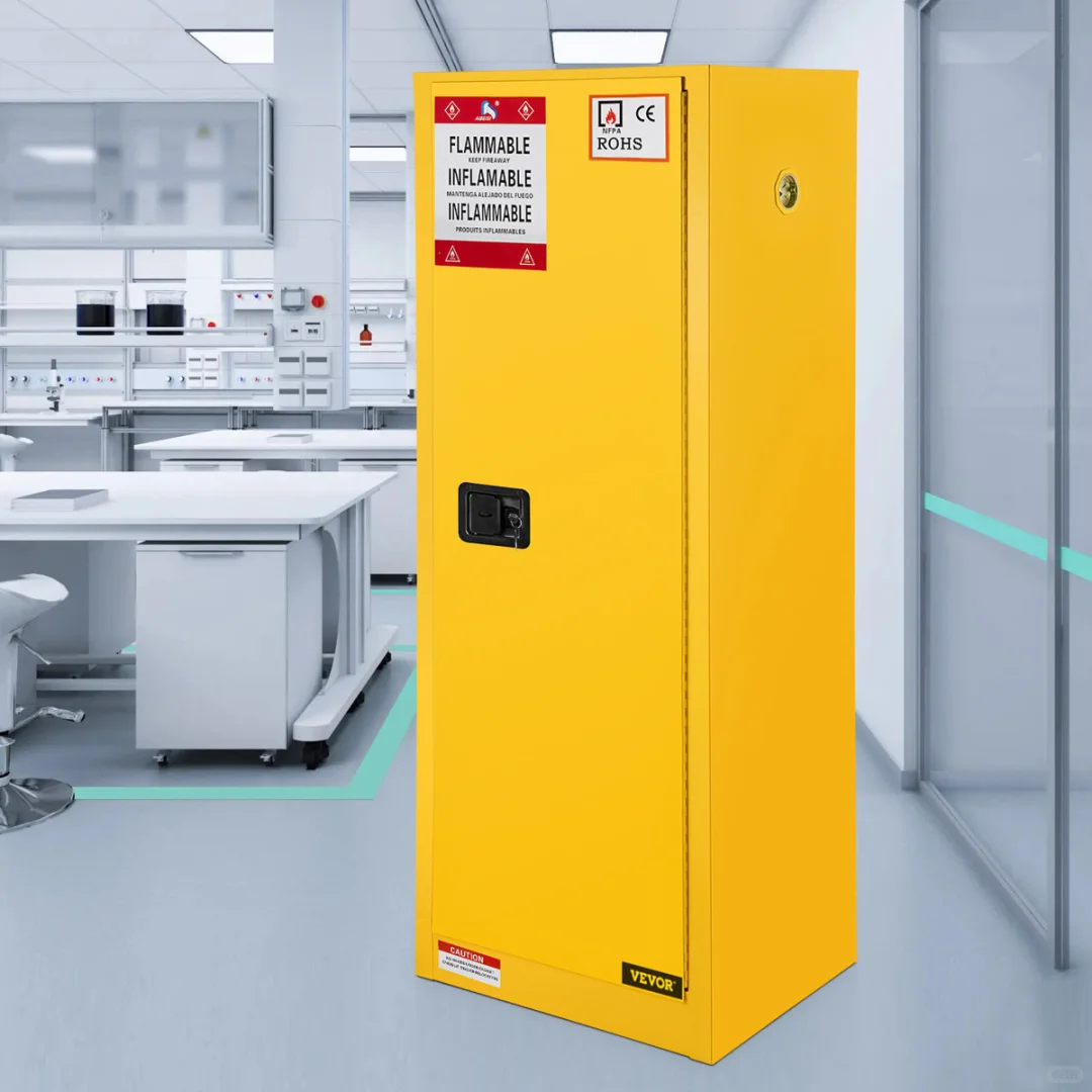 $200 新款16加仑黄色防火防爆储物柜｜双层钢