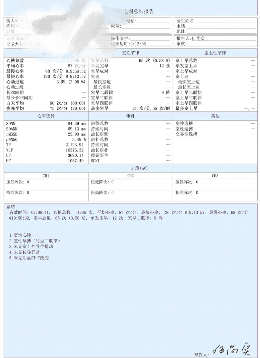 ?终于找到便携的动态心电记录仪