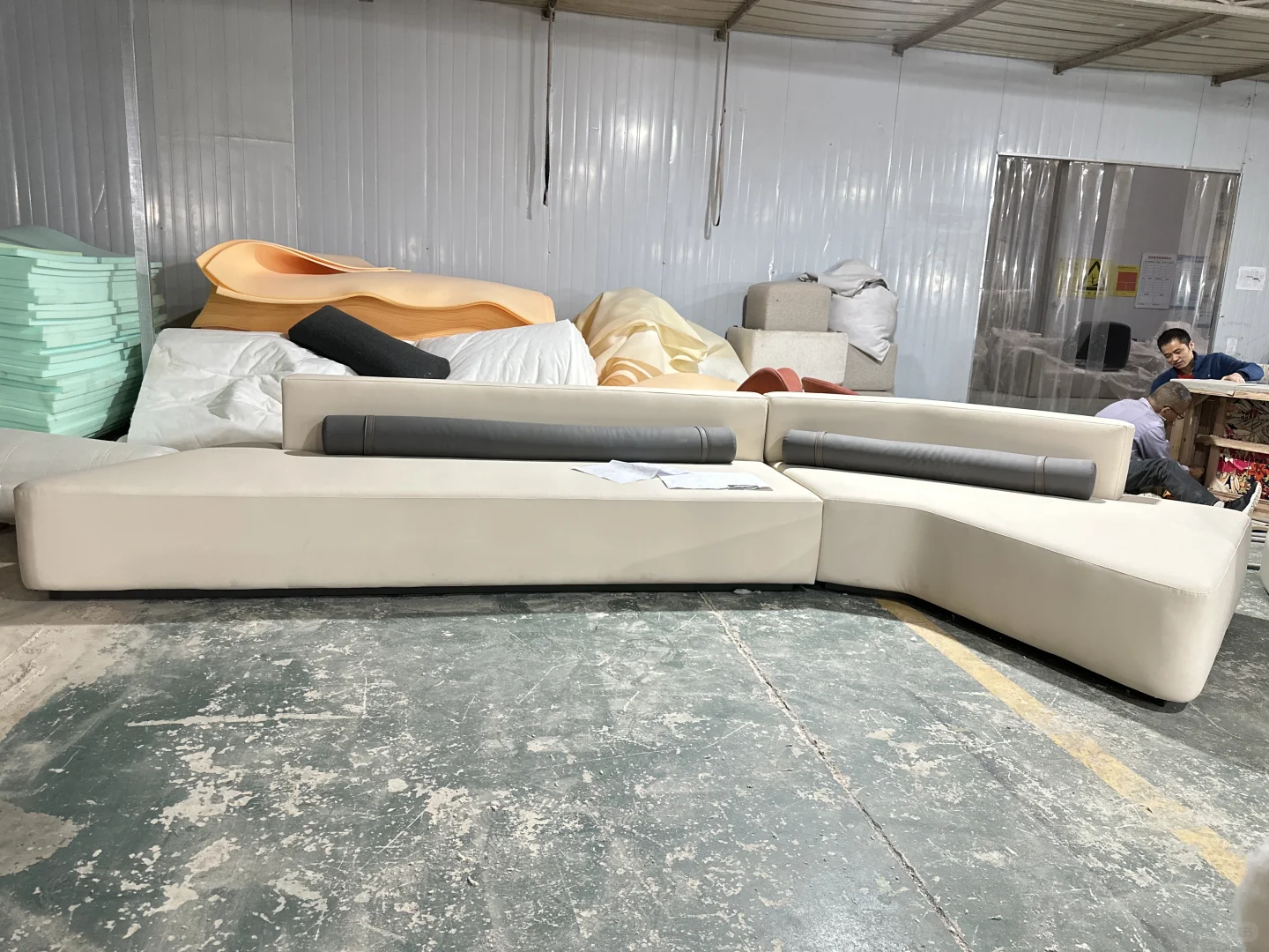 客户定制户外沙发出炉啦,?工厂实物拍摄…