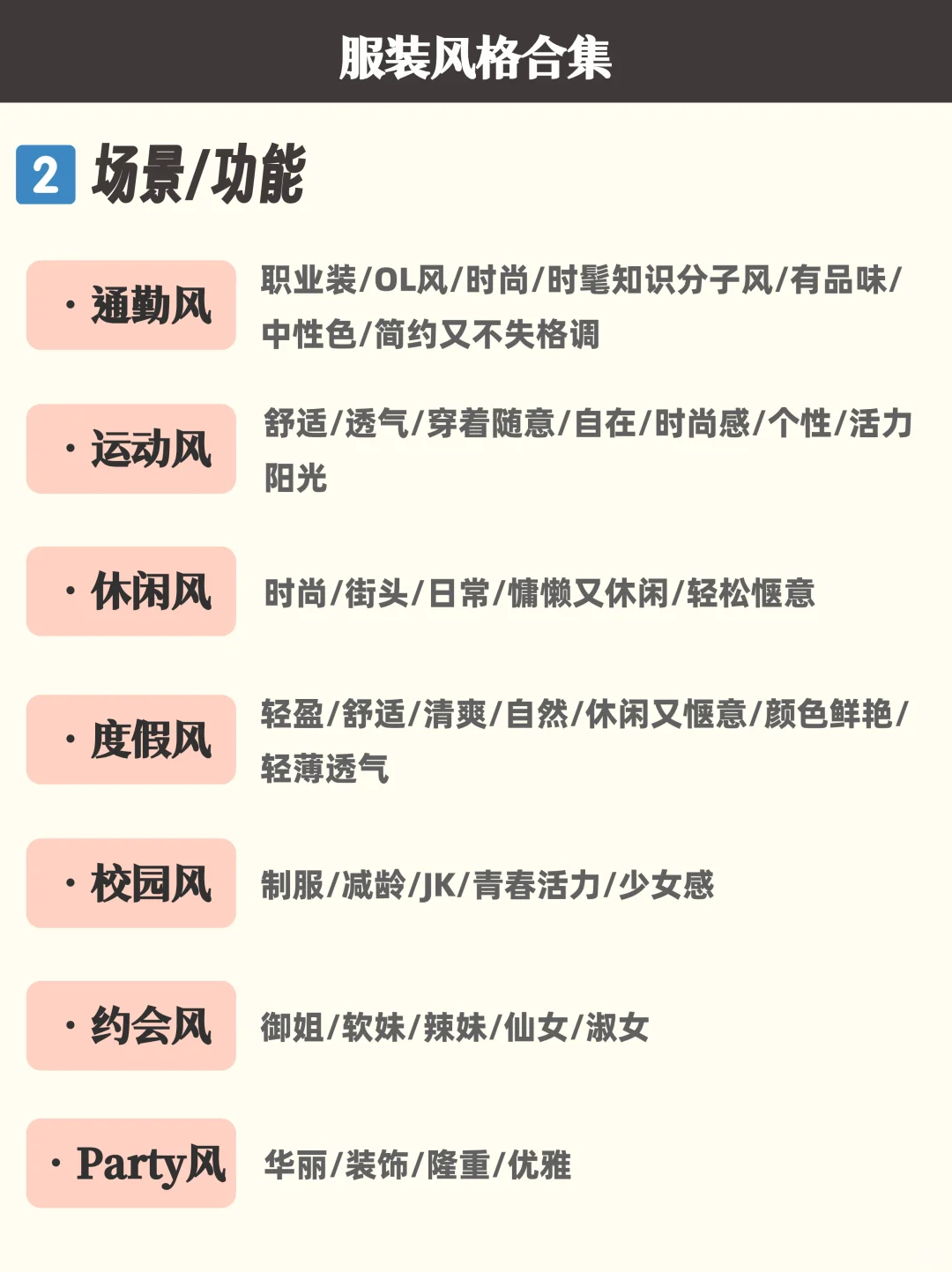 服装风格扫盲贴?设计师解锁40+服装美学