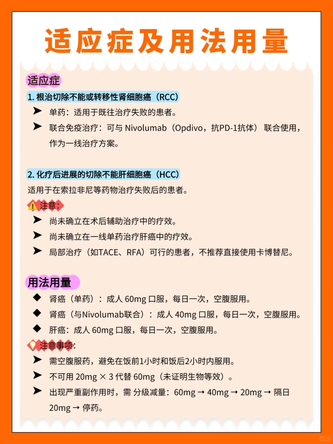 卡博替尼:肾ai与肝ai的靶向zhi疗