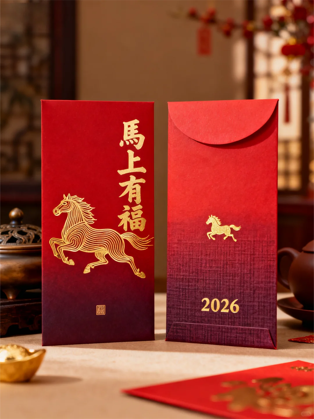 双款马年红包｜以天干地支镌刻时光的祝福