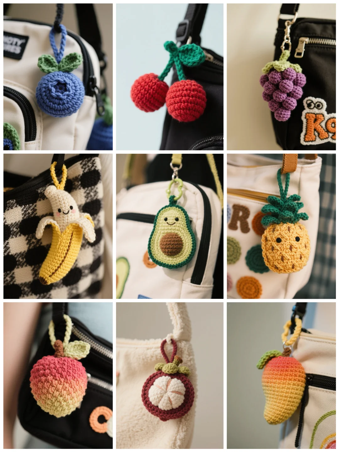 AI文创101 ?｜水果钩织挂饰