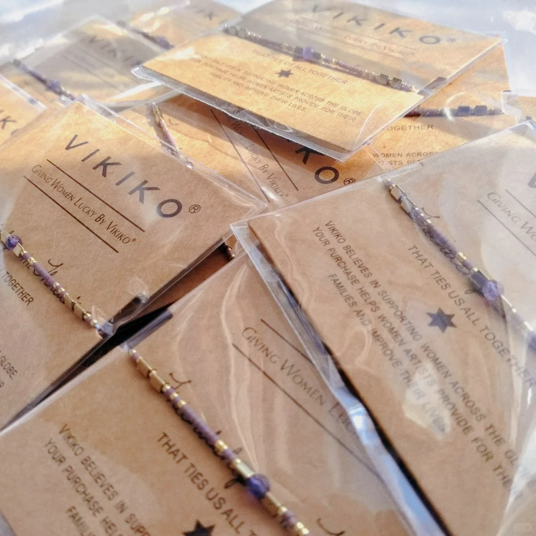 神秘浪漫紫色.编织绳紫水晶手链