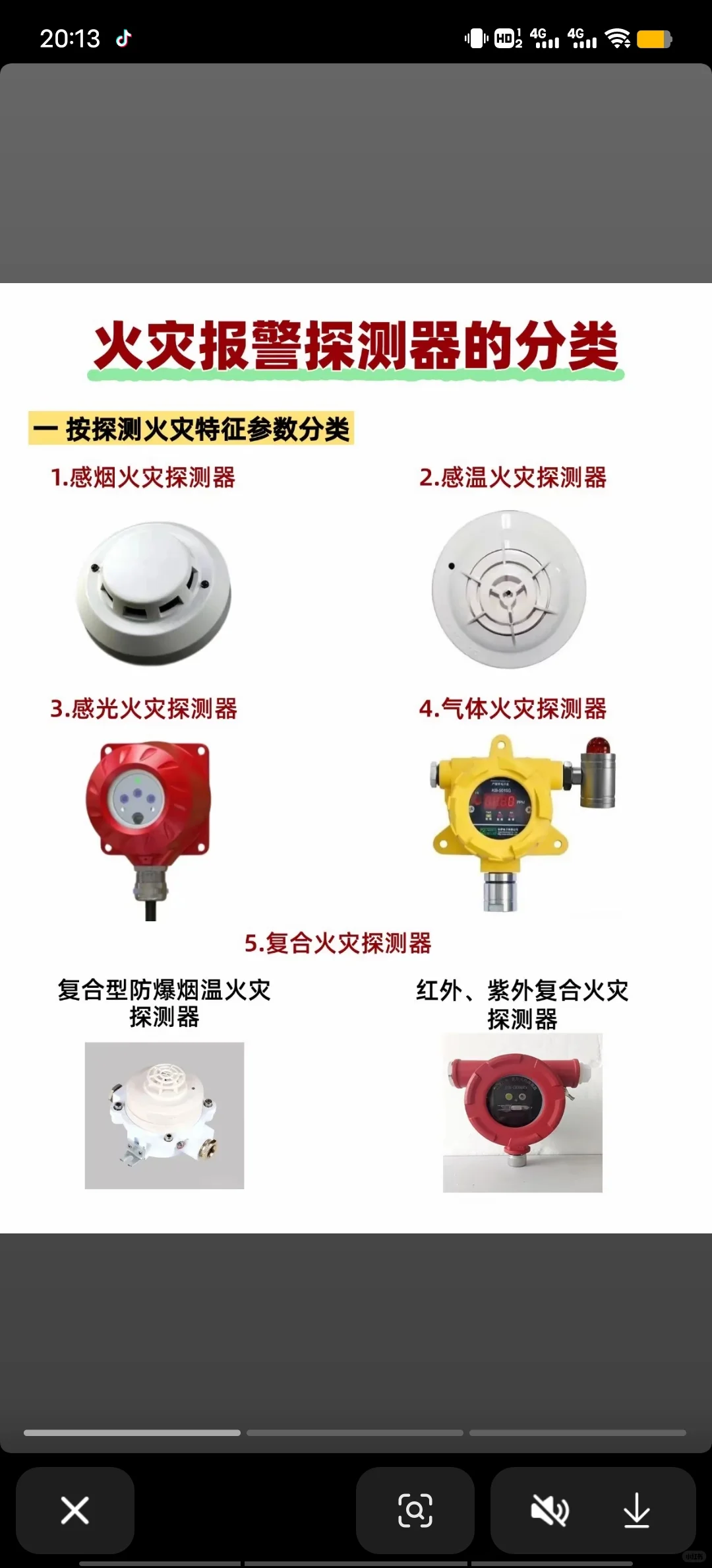 火灾报警探测器的分类