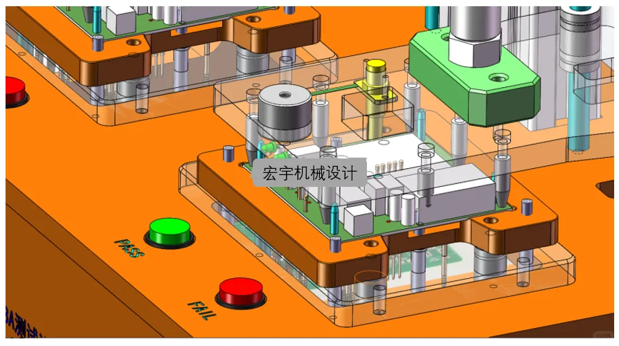 工装-PCB双工位手动测试治具