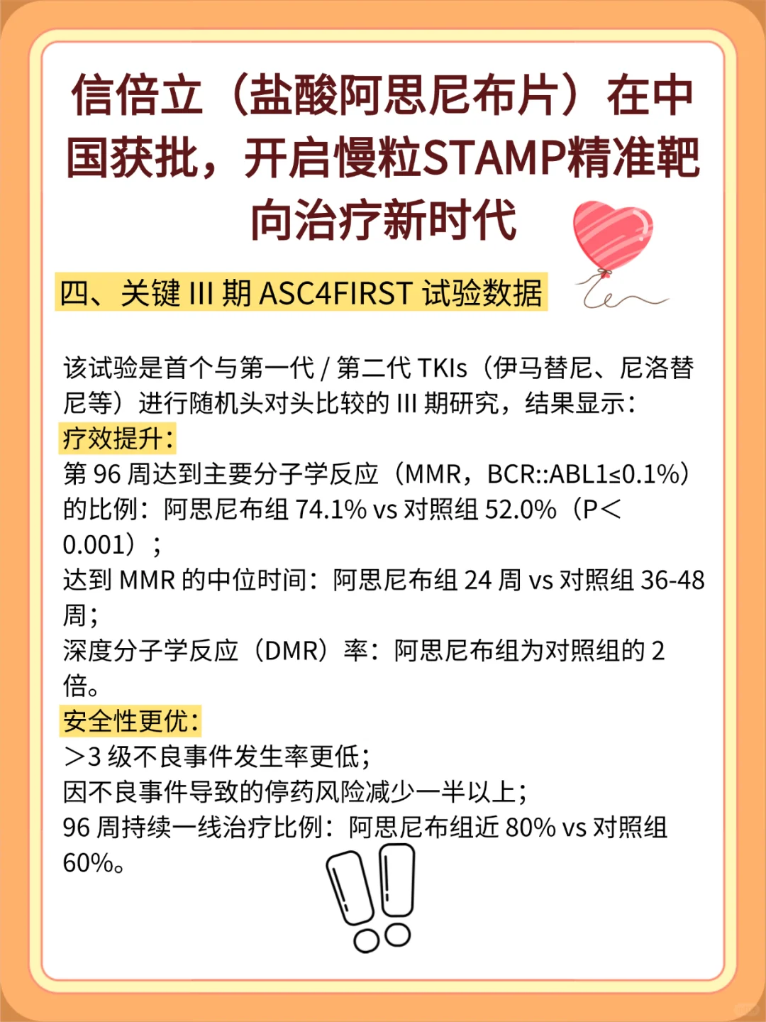 阿思尼布开启慢粒STAMP精准靶向治疗新时代