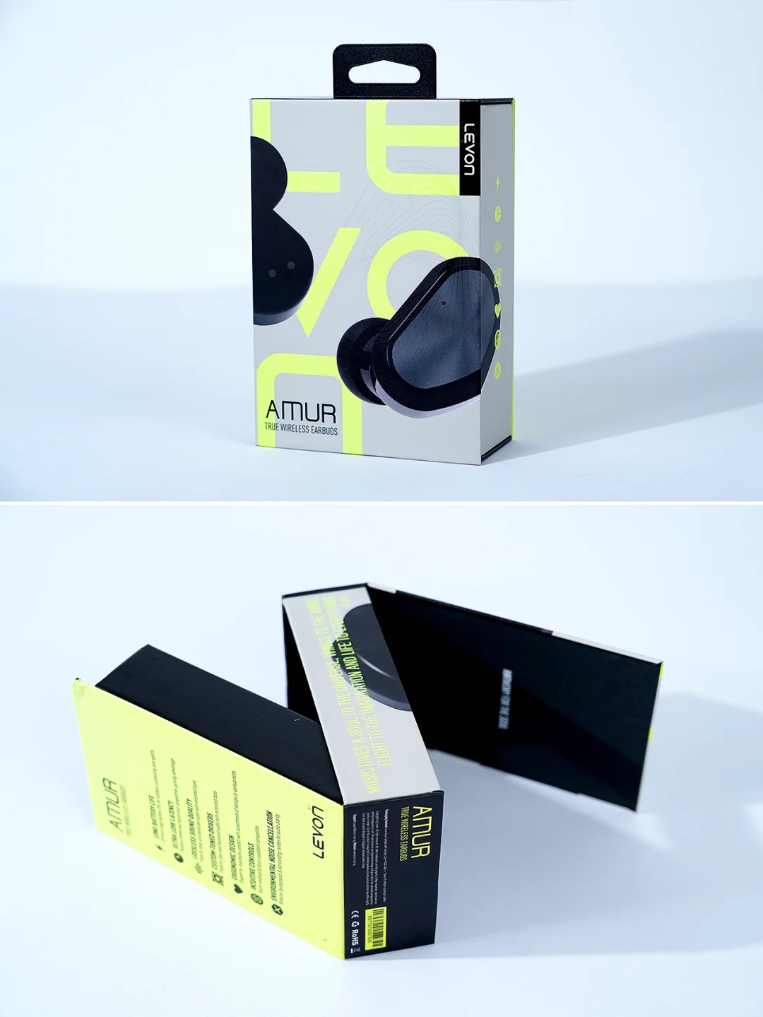 这耳机礼盒把科技感玩明白了~3C数码包装盒