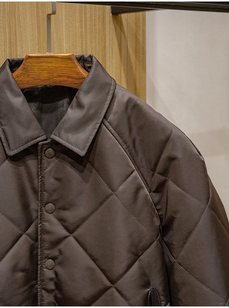 都市时尚穿搭 防水斜纹锦纶面料 秋冬男士