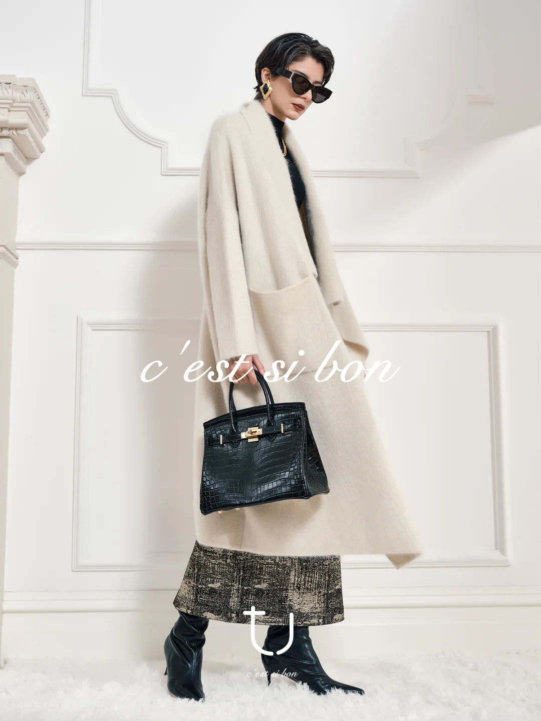 TU | 2025 AW上新 白牦牛绒大衣