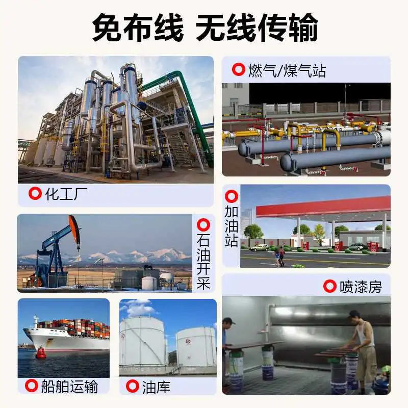 工业安全小能手：无线传输可燃气体探✨