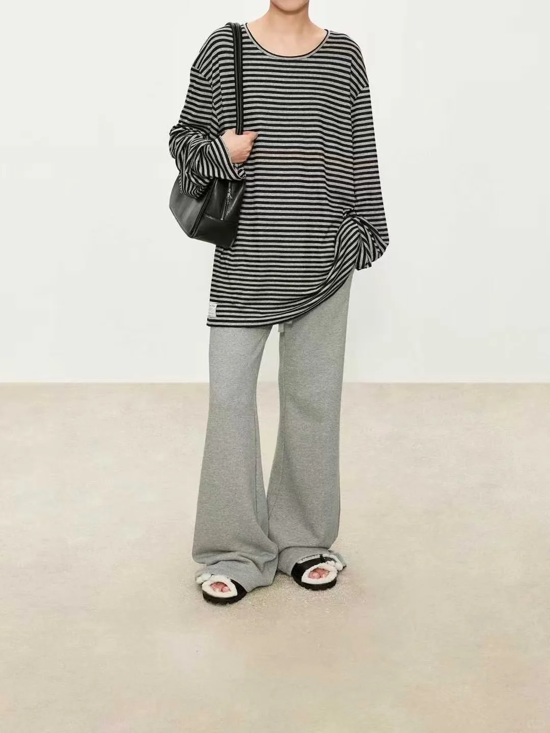 【主推】 JL加绒加厚赛络纺匹马棉微喇休闲裤